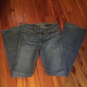 American eagle super stretch kick boot jeans